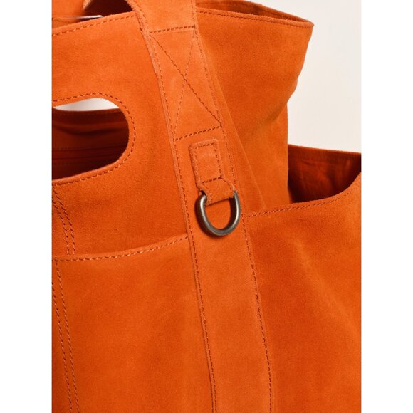 Free People Suede Caravan Tote Red / Orange Free People Reddish Orange Tote Bag - Picture 3 of 15